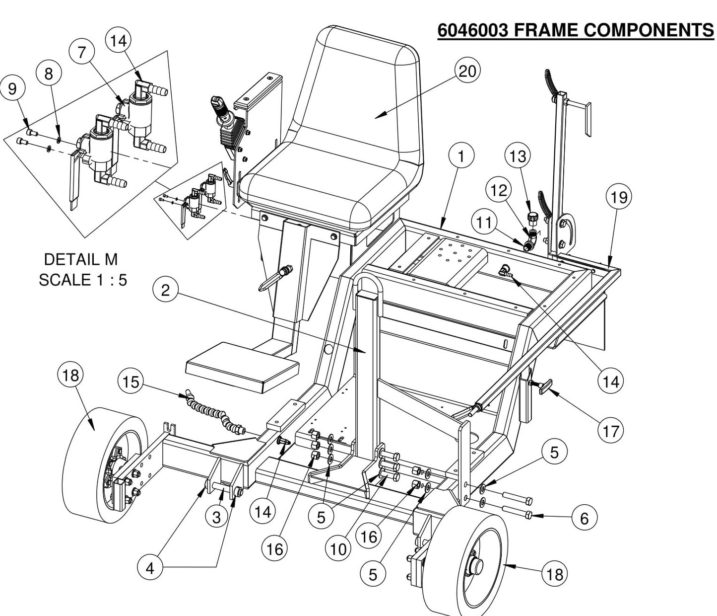 CC7874XL Frame Components