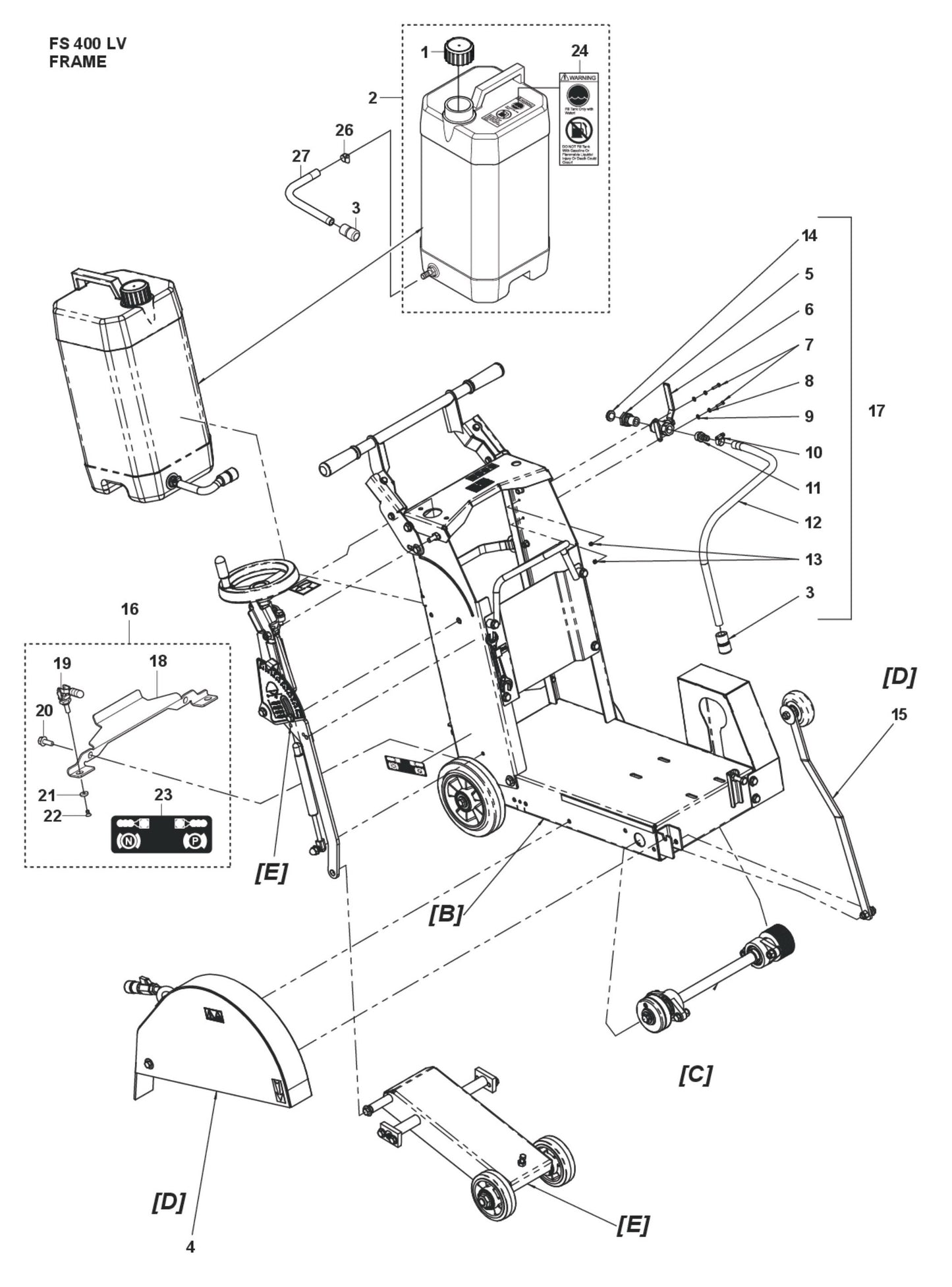 Frame Parts For FS400 LV S By Husqvarna
