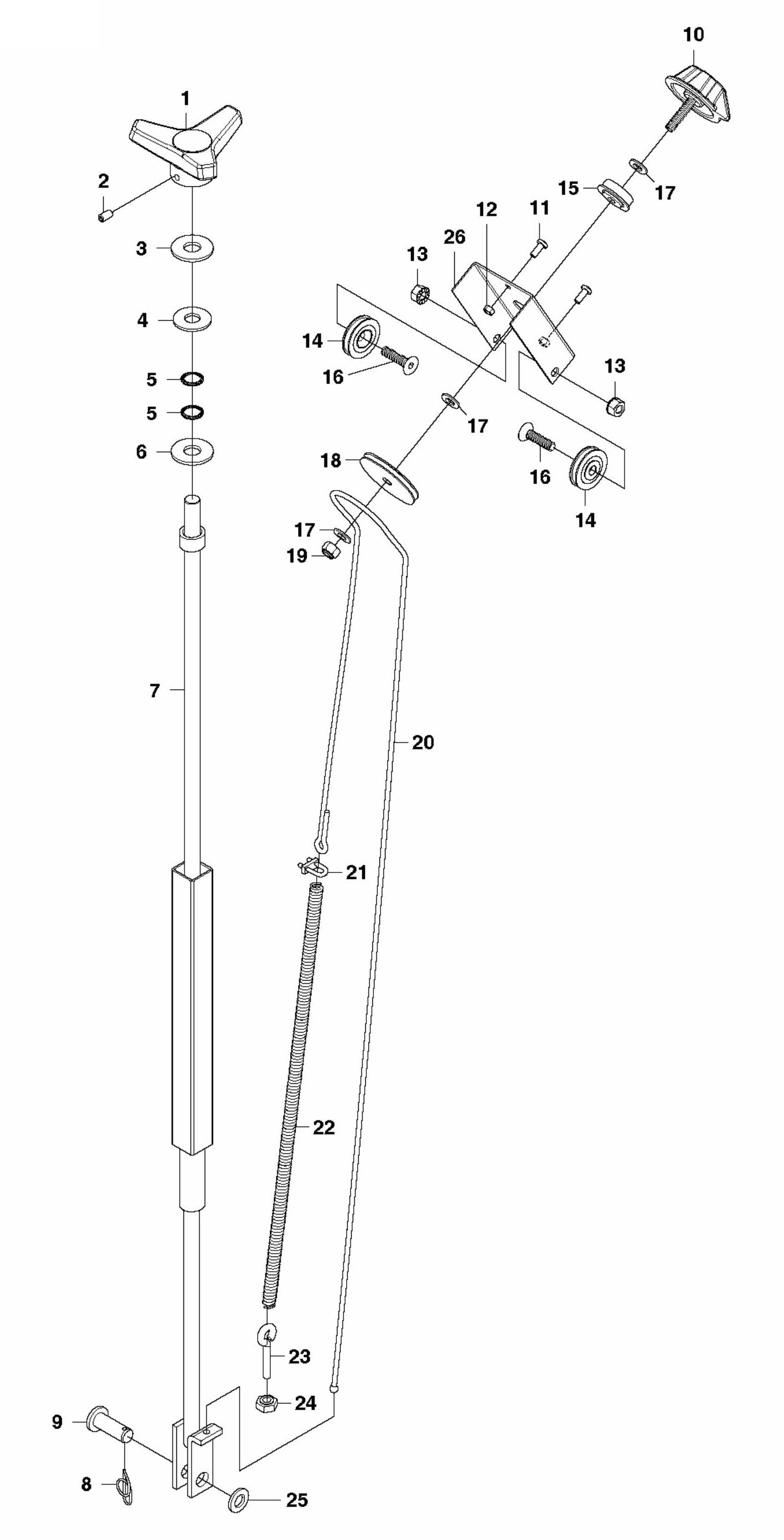 FS3500G Depth Indicator Assembly Parts by Husqvarna