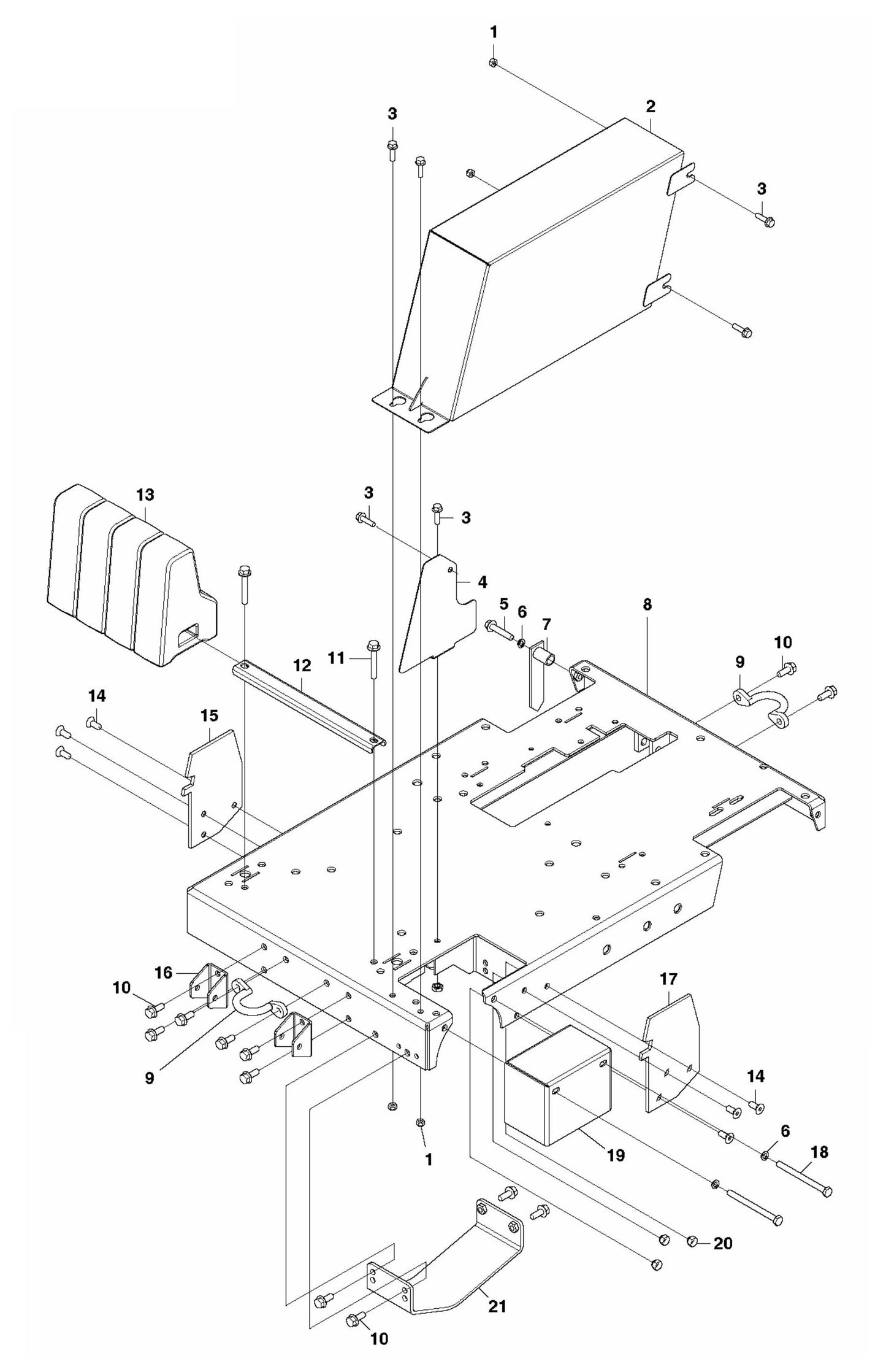 FS3500 G Base Plate Assembly Parts