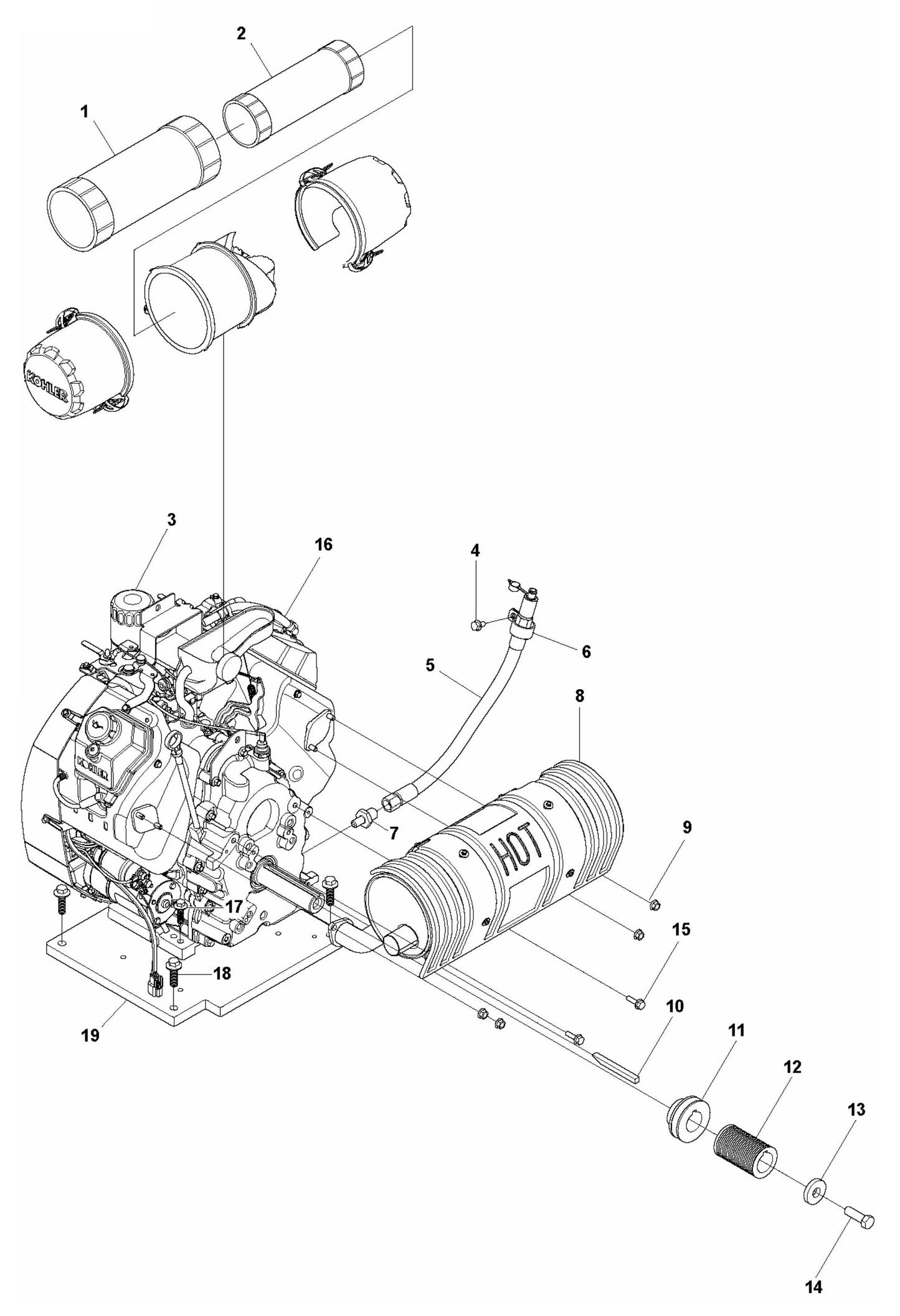 FS3500 G Engine Assembly Parts