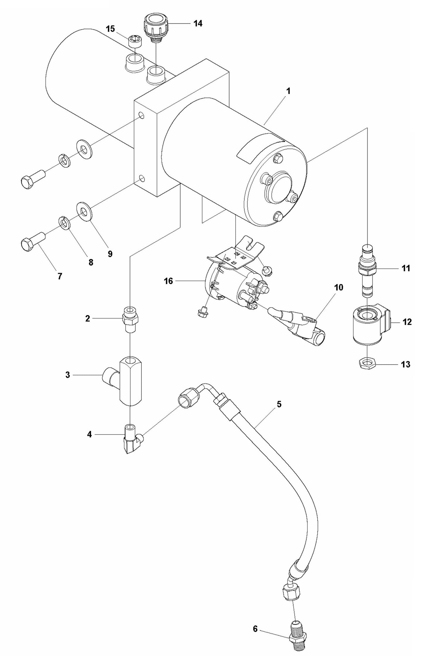 FS3500 G Hydraulic System Assembly Parts