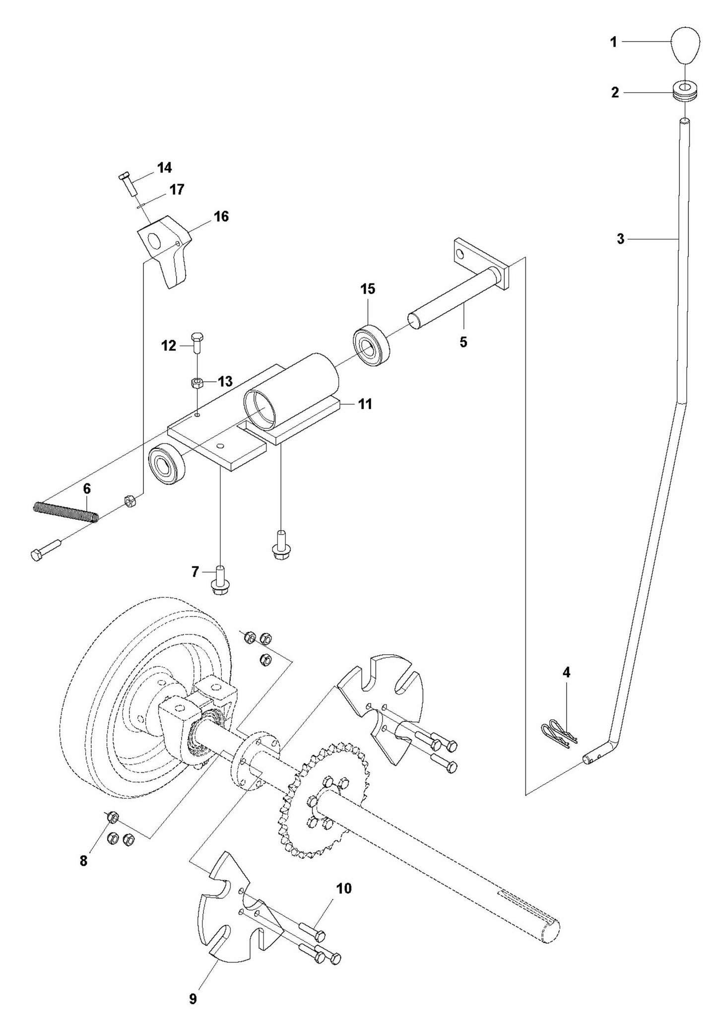 FS3500 G Parking Brake Assembly Parts