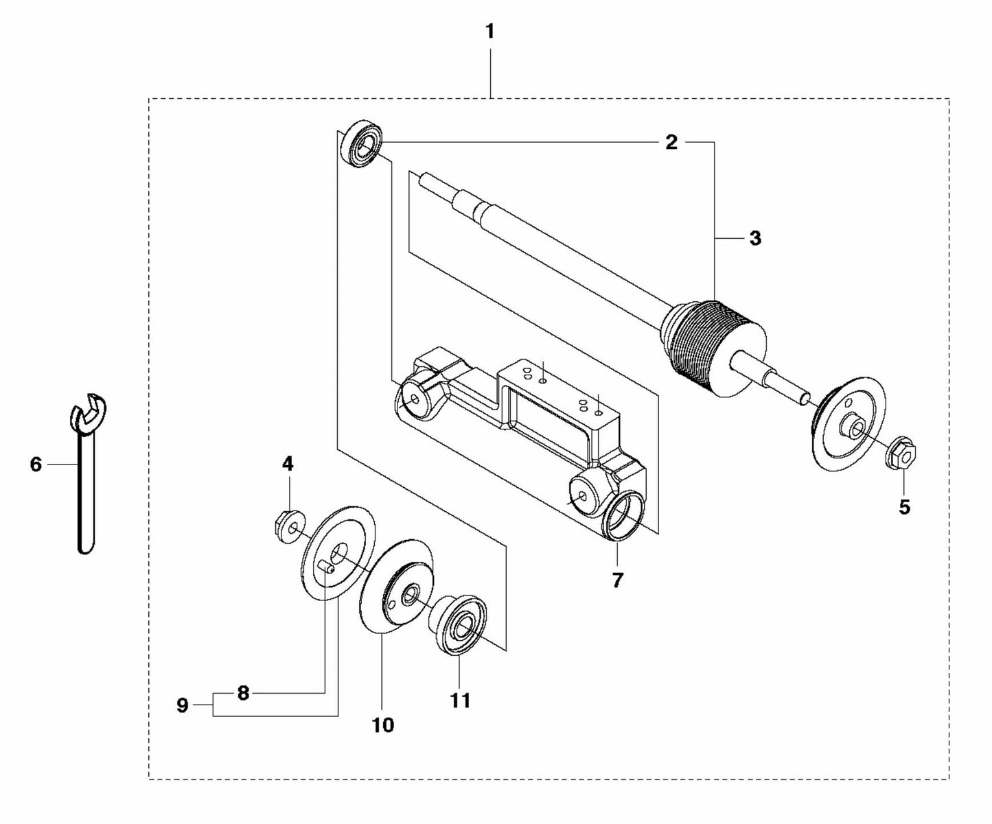 FS410 D Bladeshaft Assembly Parts