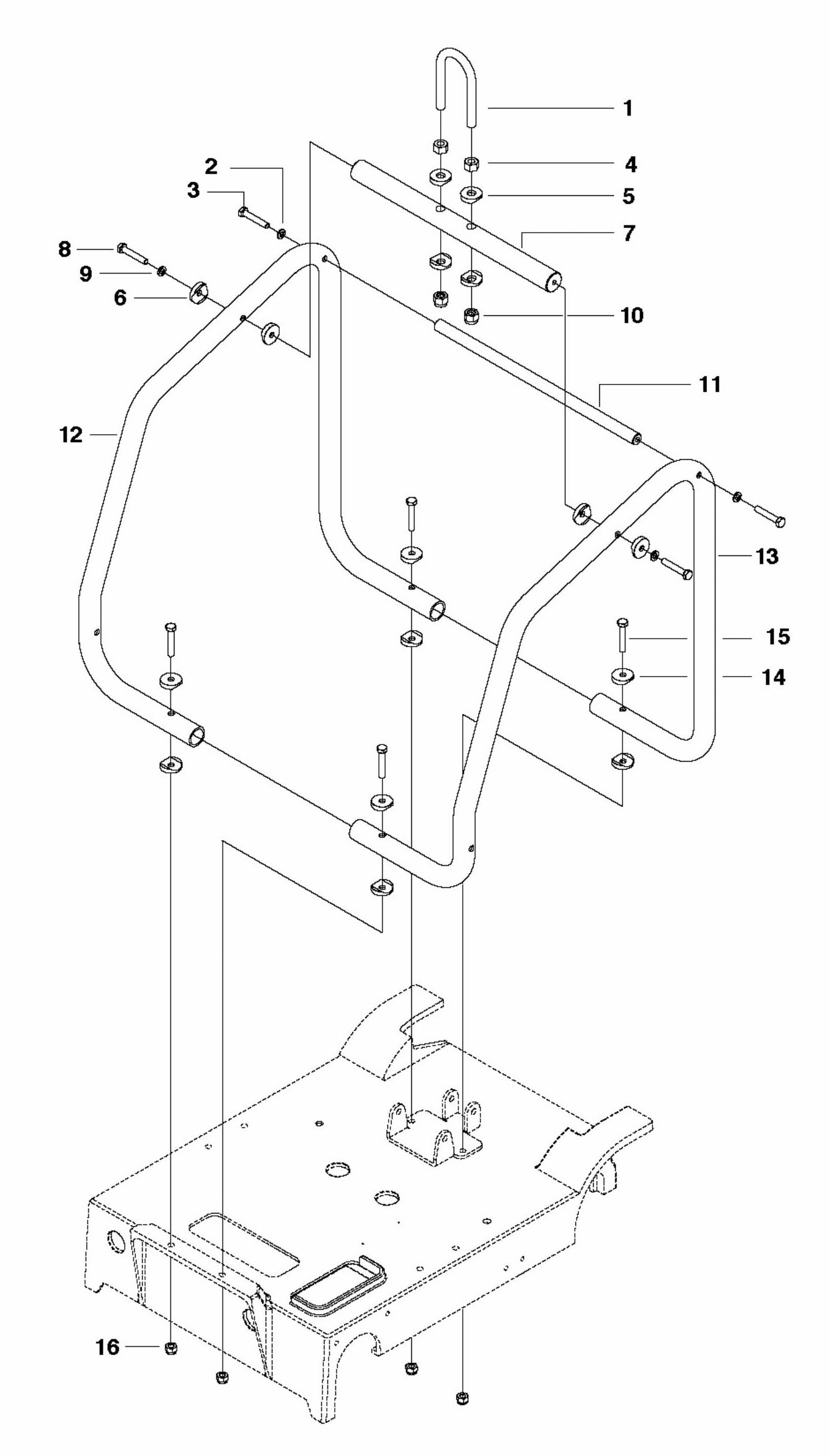 FS410 D Engine Cage Assembly Parts