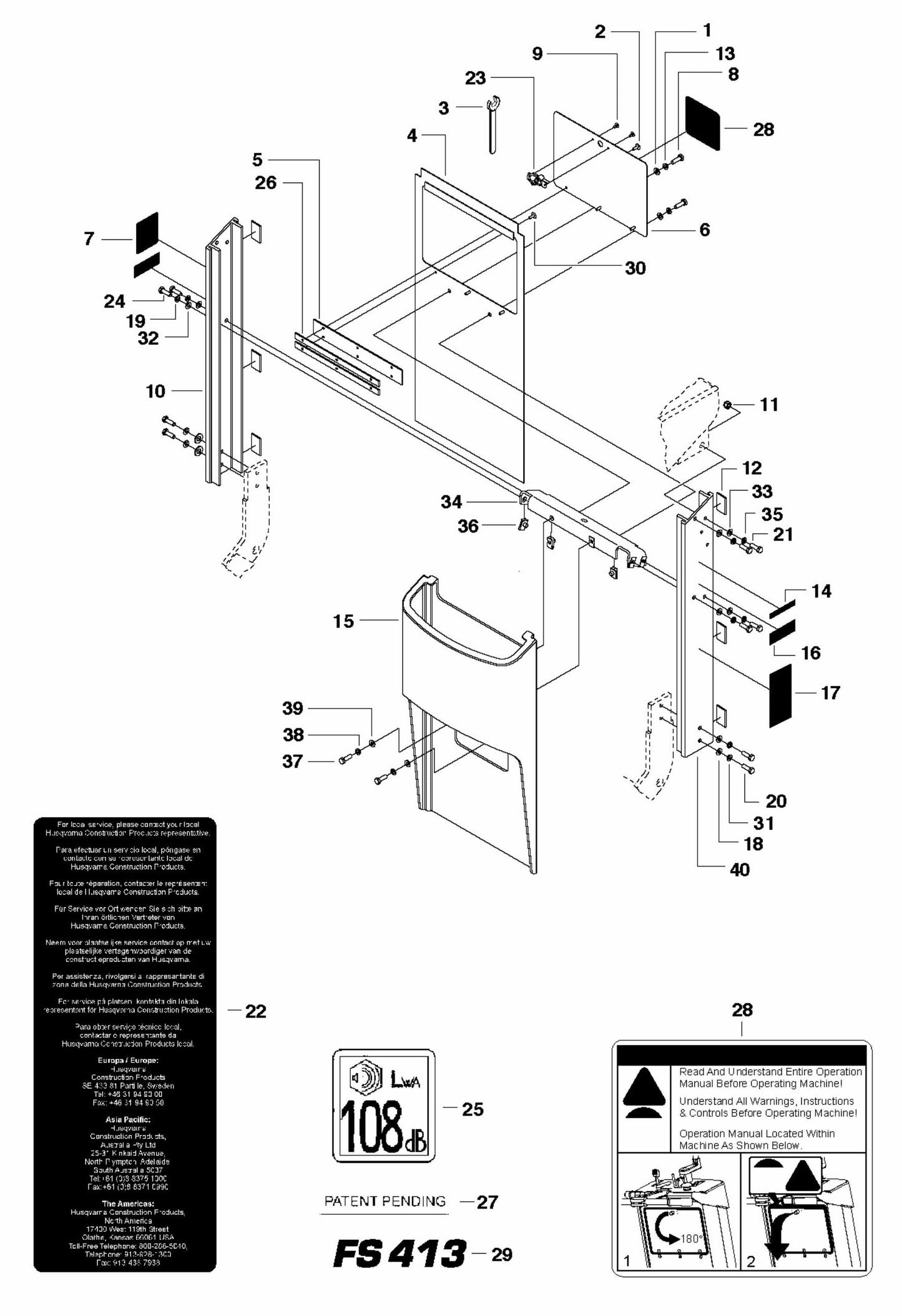 FS413 Toolbox Assembly Parts