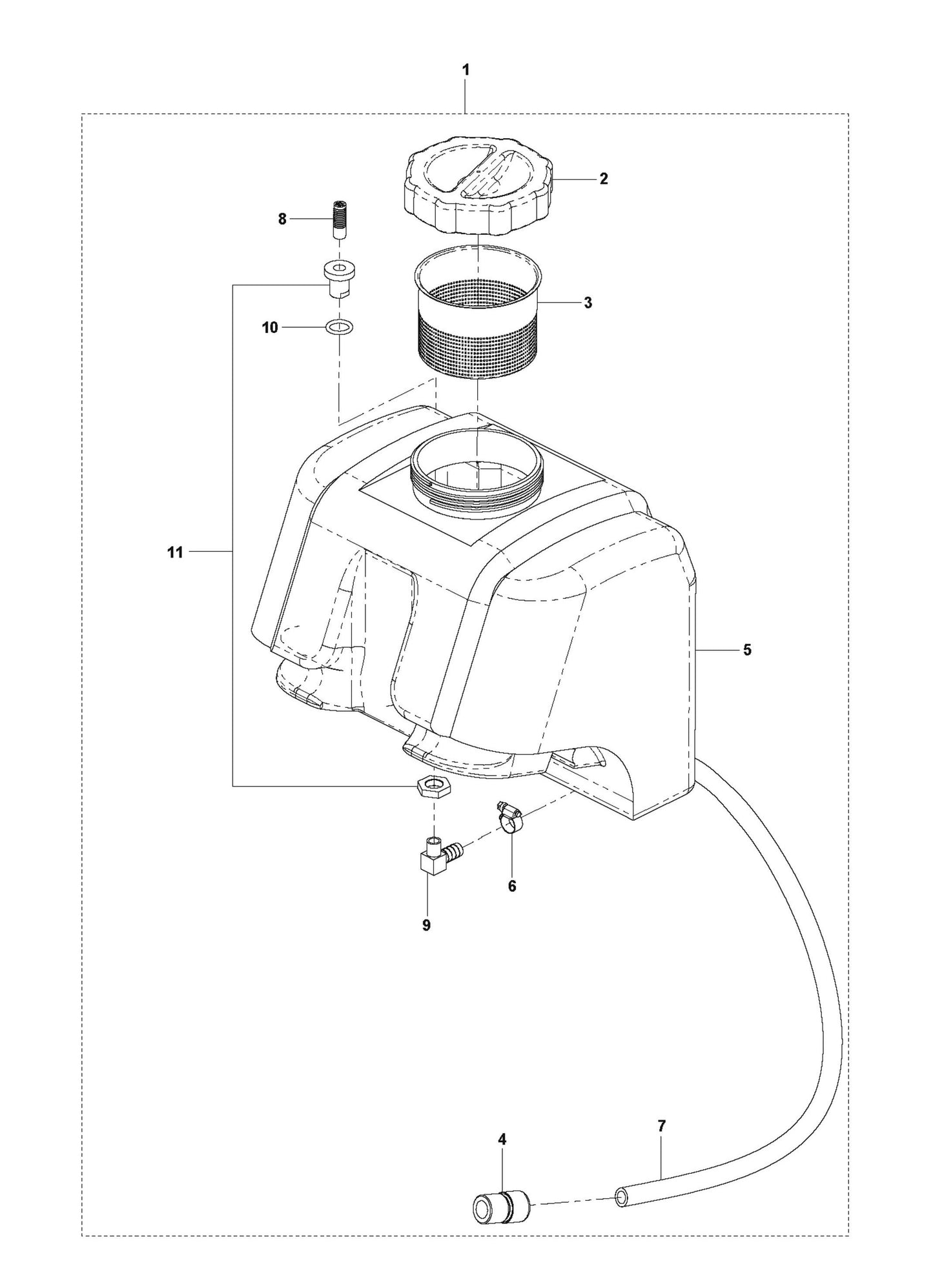 Water Tank Parts for FS309 By Husqvarna