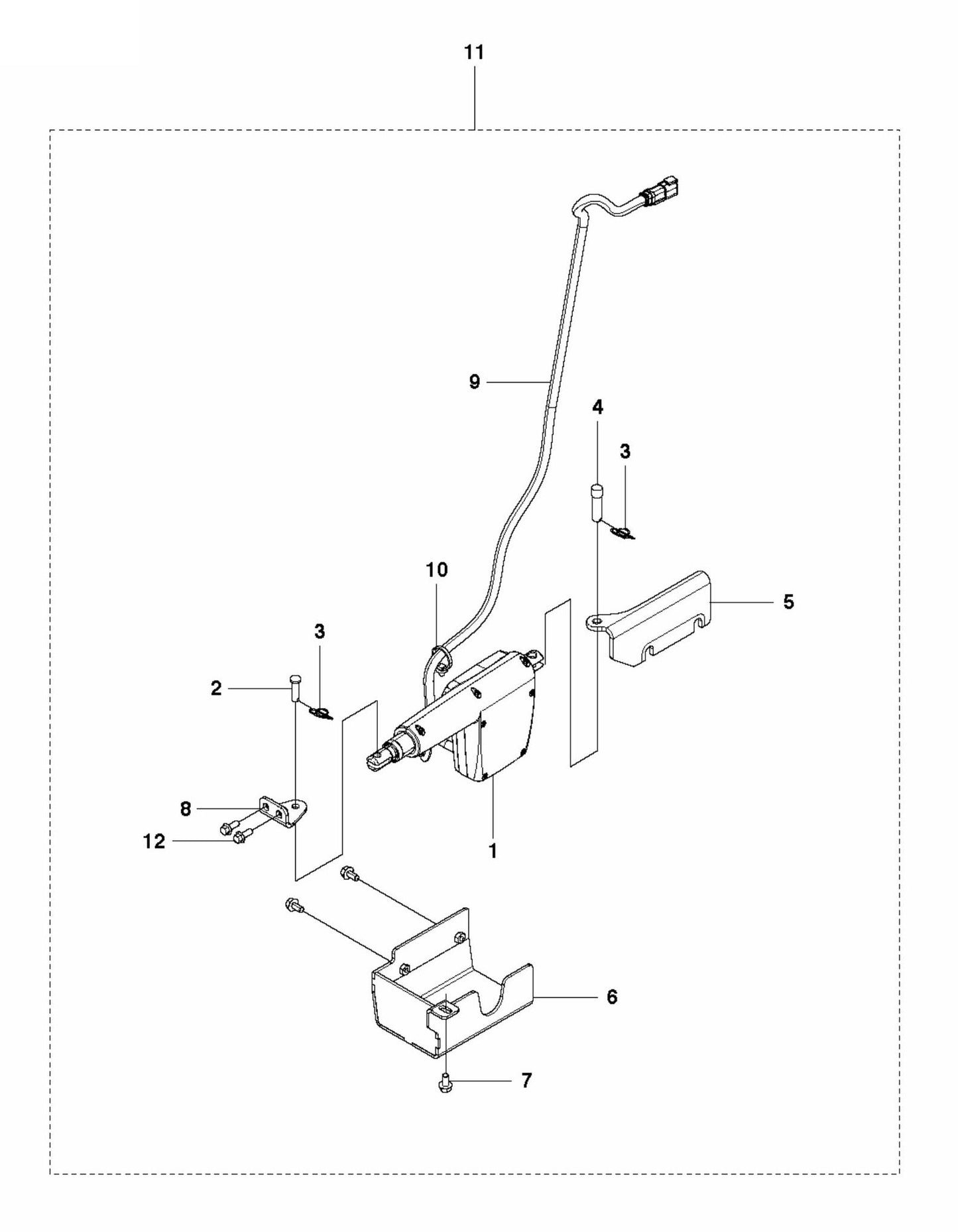FS5000D E-Track System Assembly Parts by Husqvarna