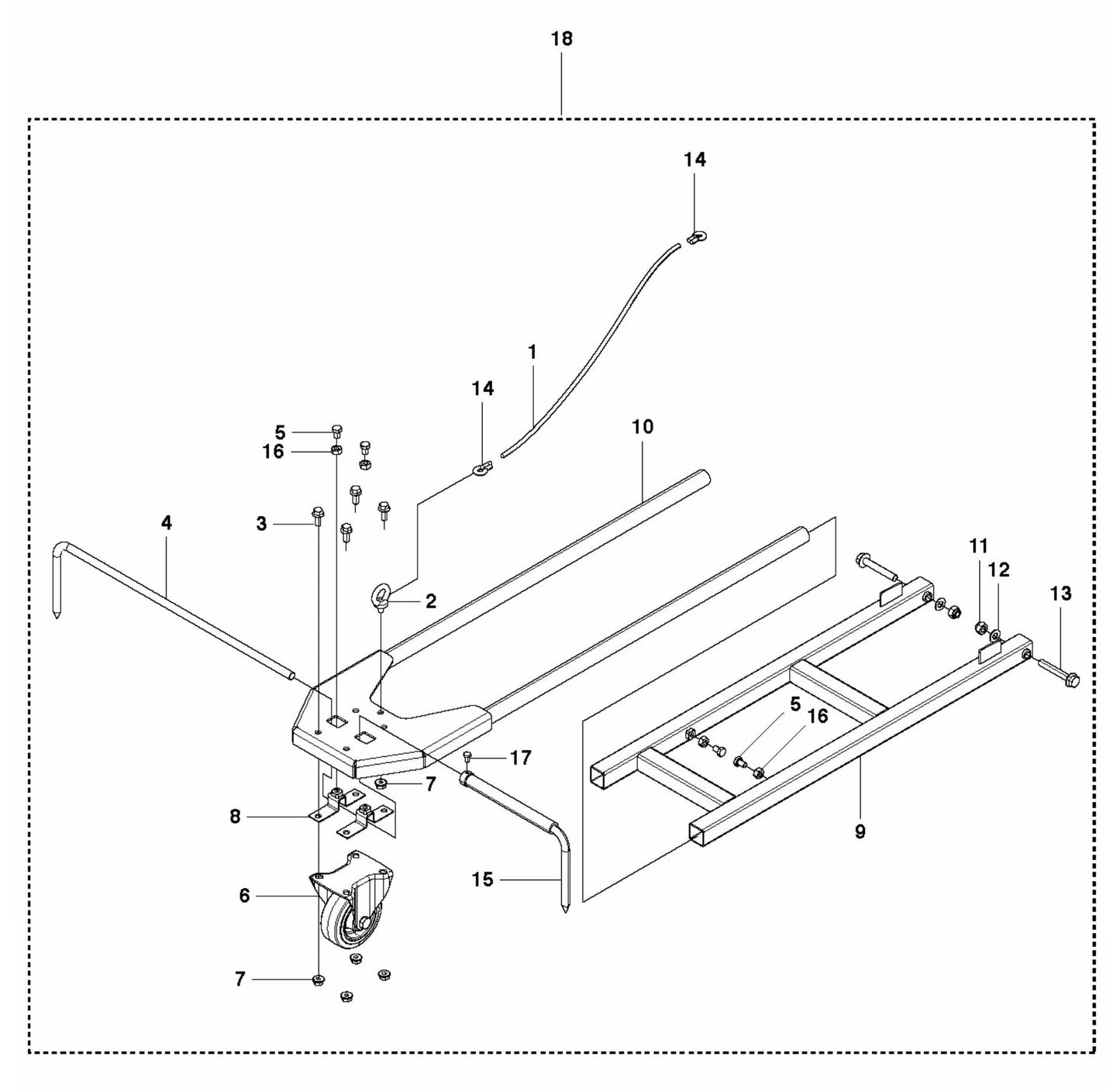 FS5000D Pointer Front Assembly Parts