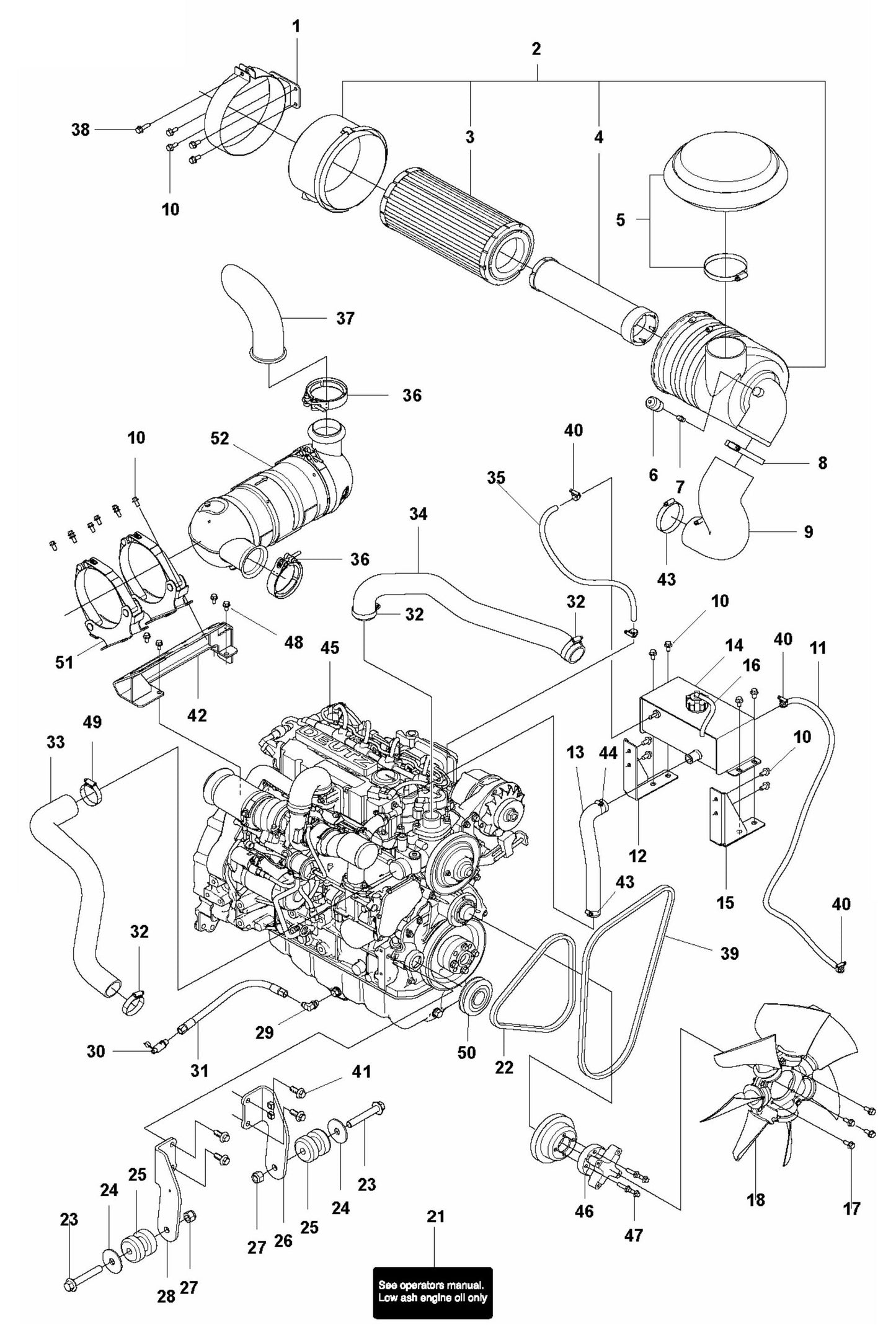 FS7000 DL Engine Assembly Parts