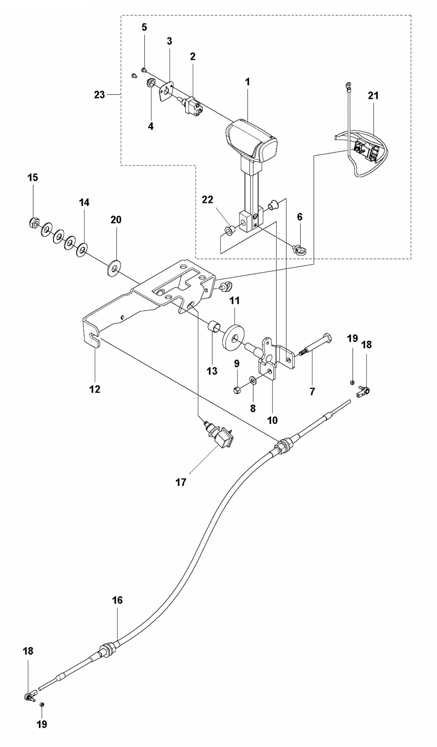 FS7000 DL Speed Control Assembly Parts