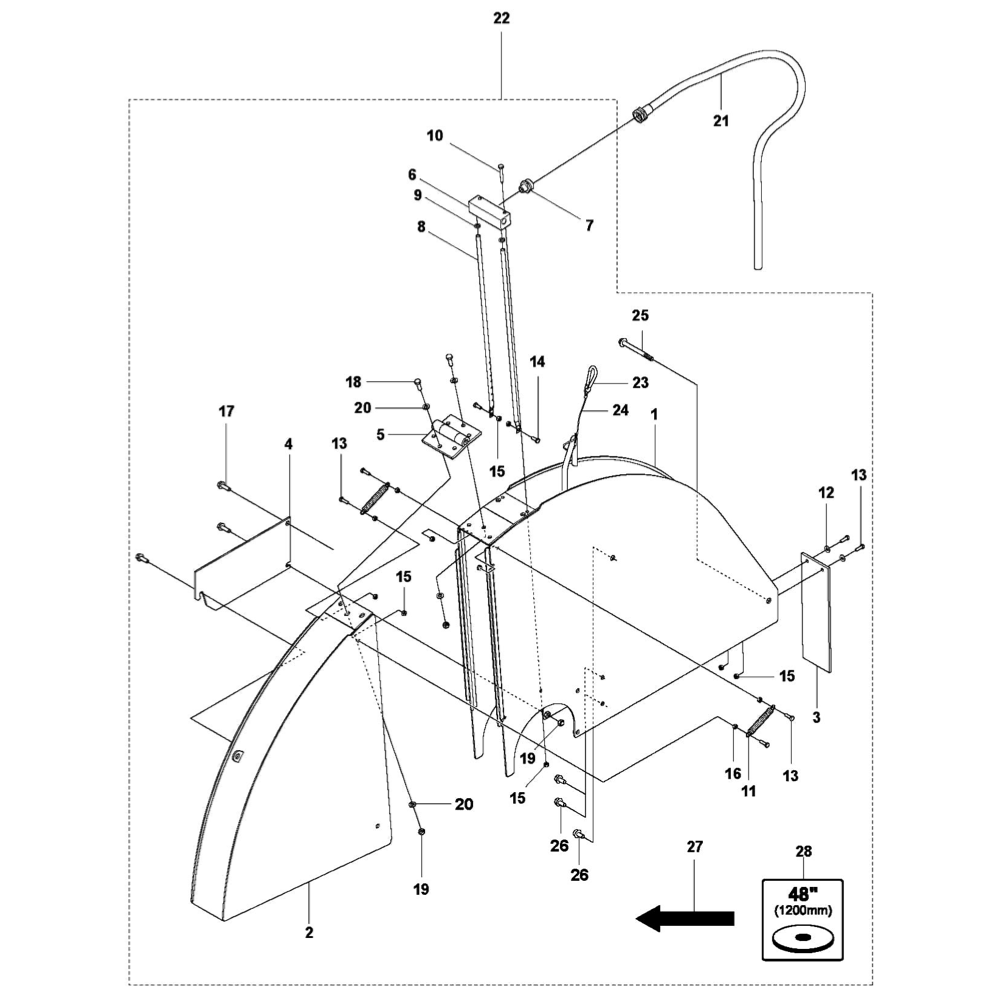 FS7000 DL Blade Guard 48"