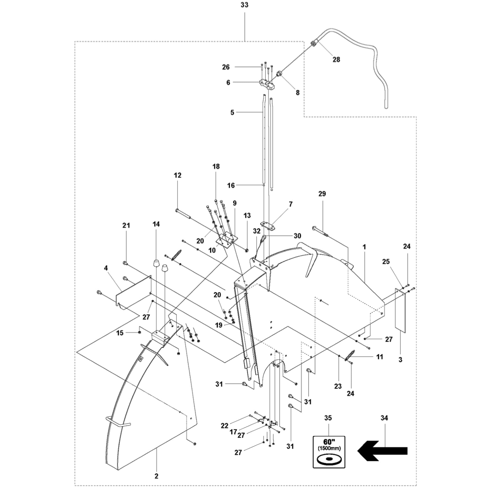 FS7000 DL Blade Guard 60"