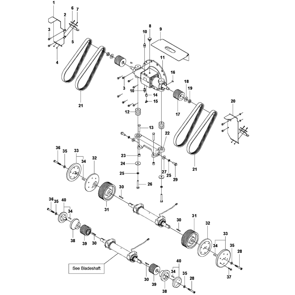 FS7000 DL Gear Box 1-Speed