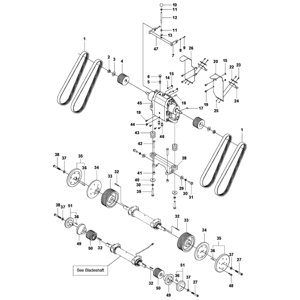 FS7000 DL Gear Box 3-Speed