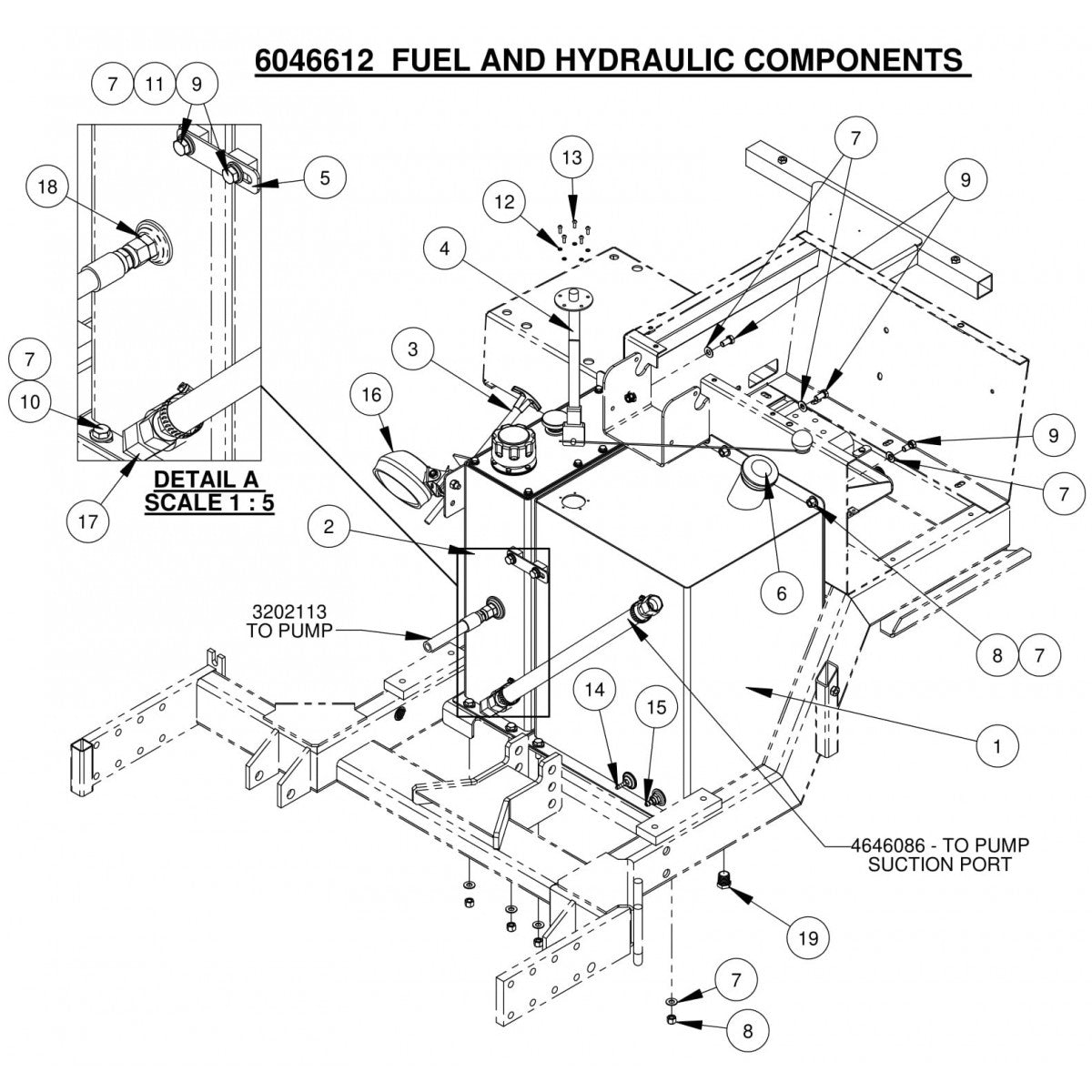 CC7874XL Fuel And Hydraulic Components Assembly Parts