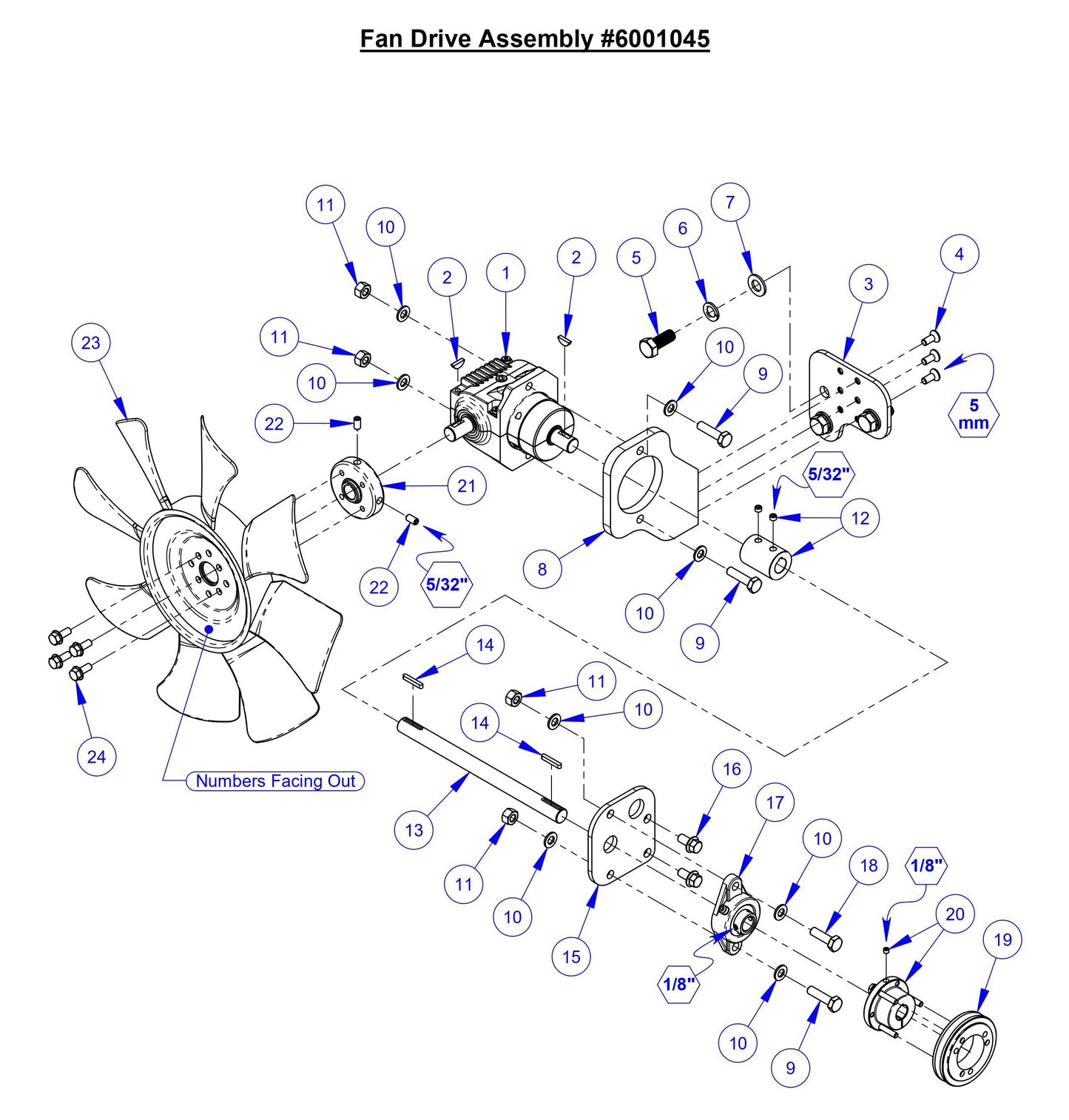 CC5049 Fan Drive Assembly