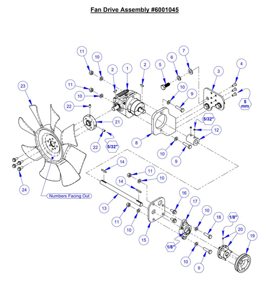 CC5049 Fan Drive Assembly