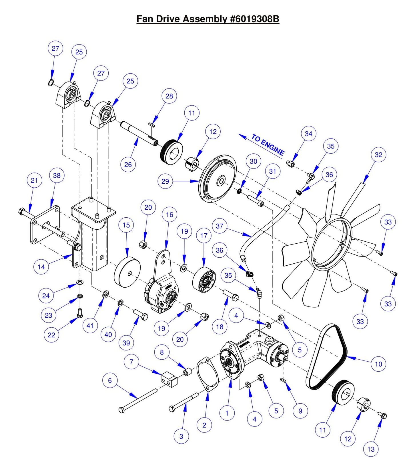 CC6561-3 Fan Drive Assembly