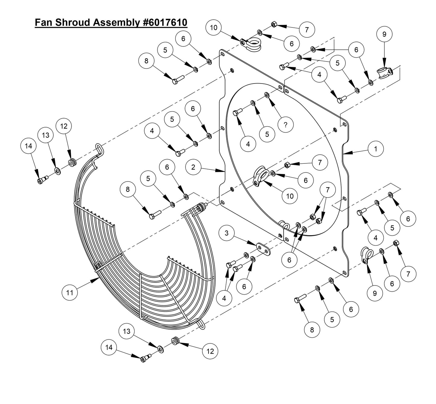 CC7574DD Fan Shroud Assembly