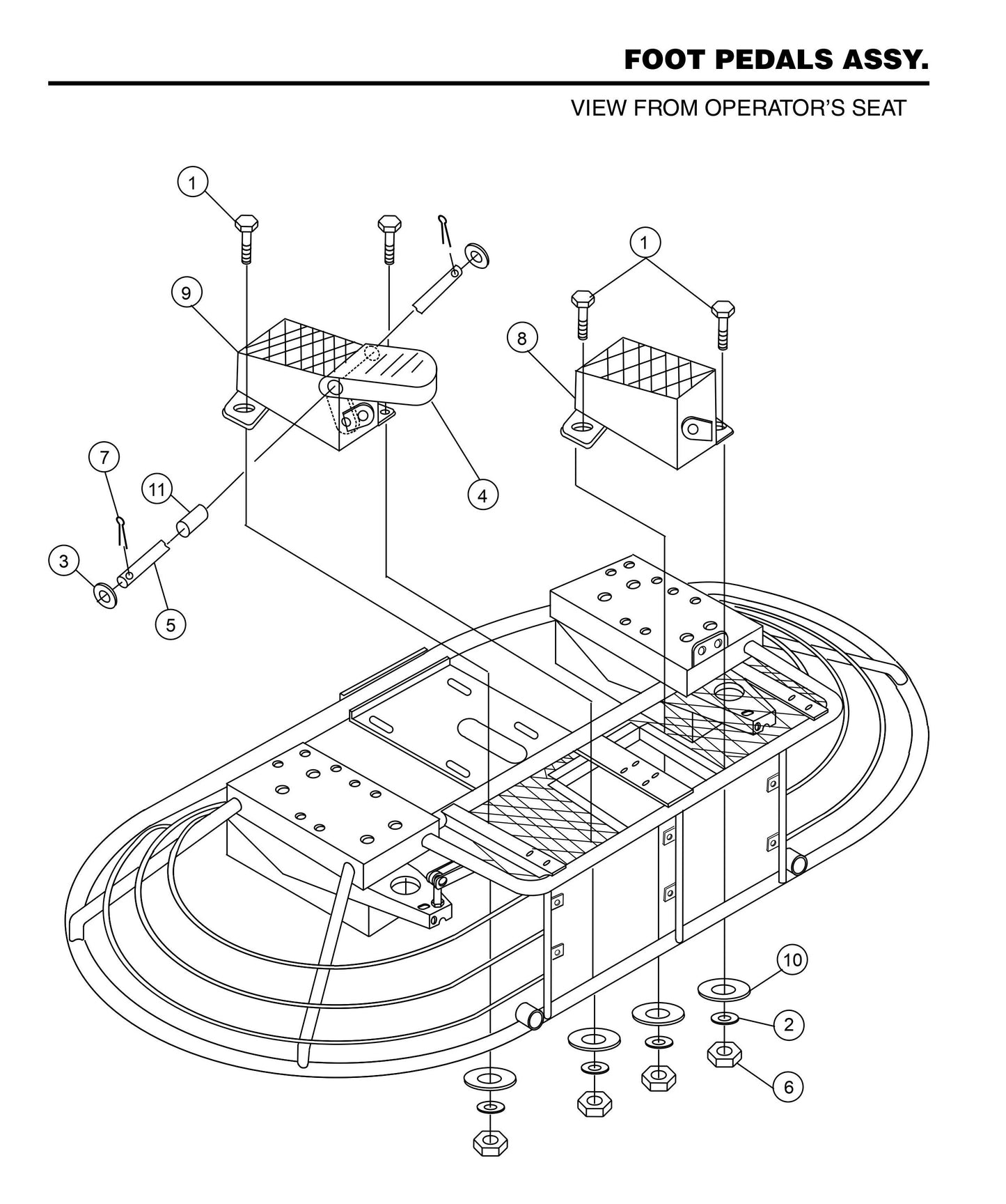 HHN31VTCSL5 Foot Pedals Assembly