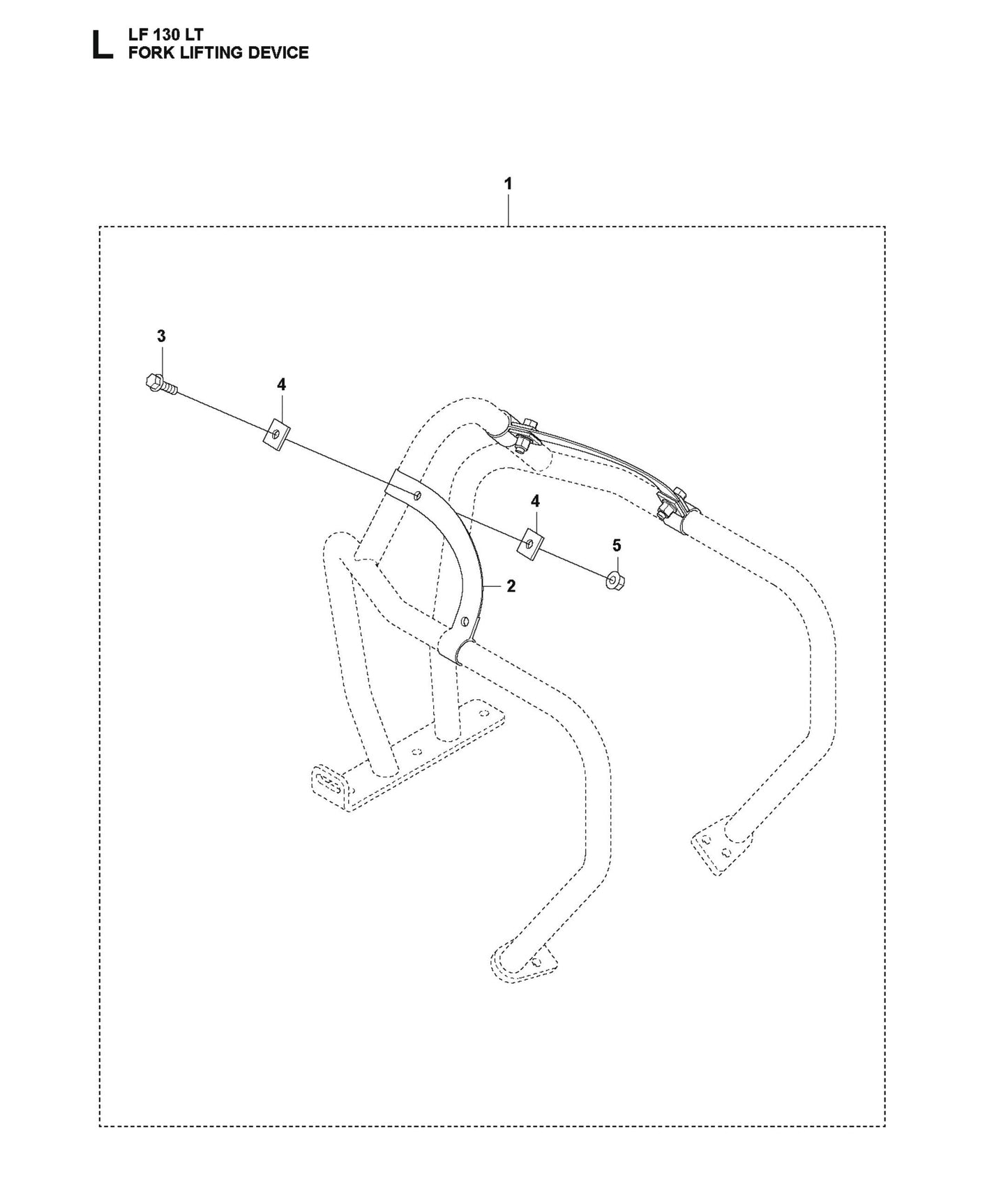 Fork Lifting Device Parts For LF 130 LT Petrol By Husqvarna