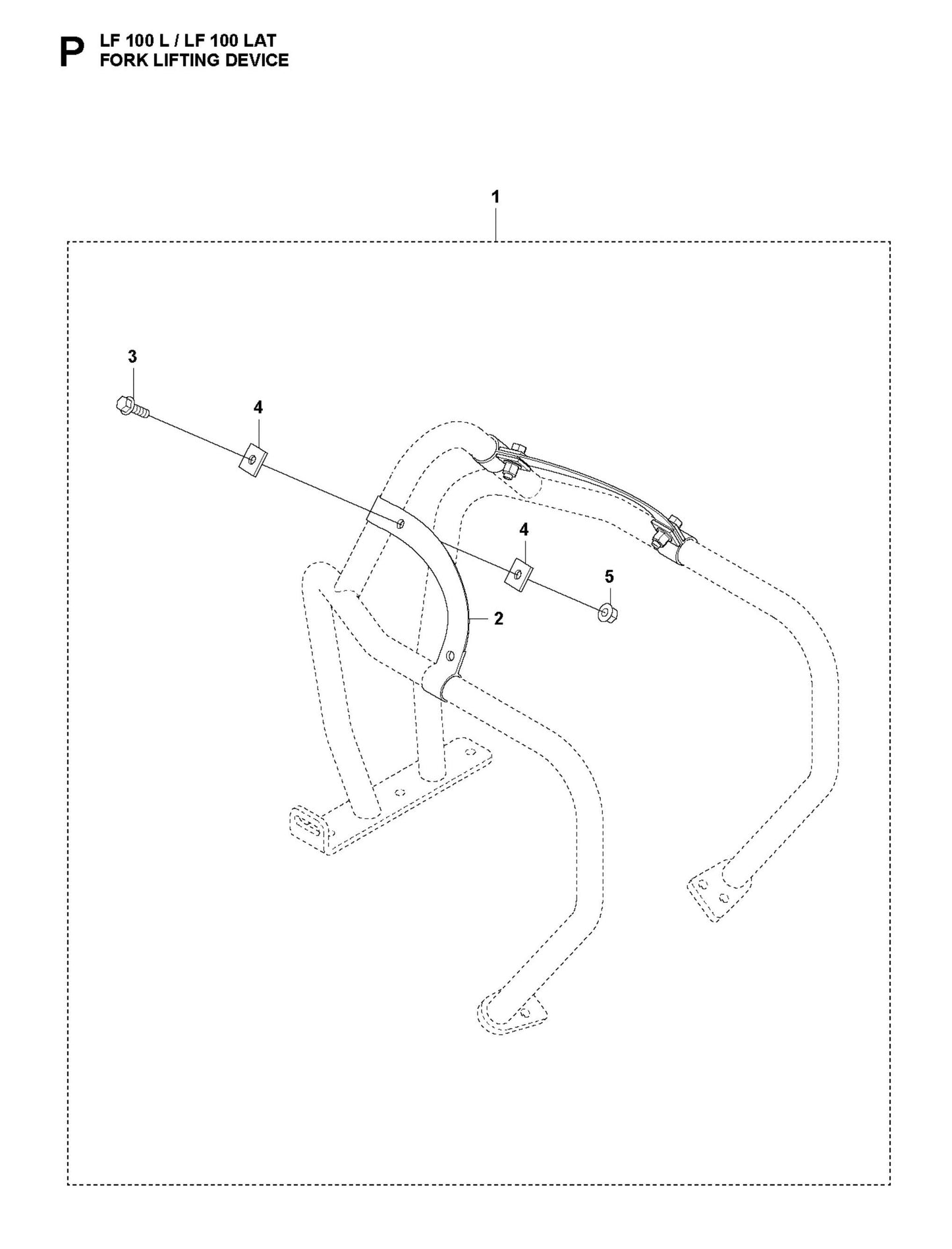 Fork Lifting Device Parts For LF 100 L Diesel By Husqvarna