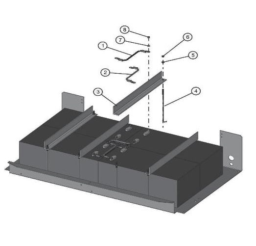 ECLIPSE AB 2220 SE ARROW BOARD Four Battery Installation parts by allmand