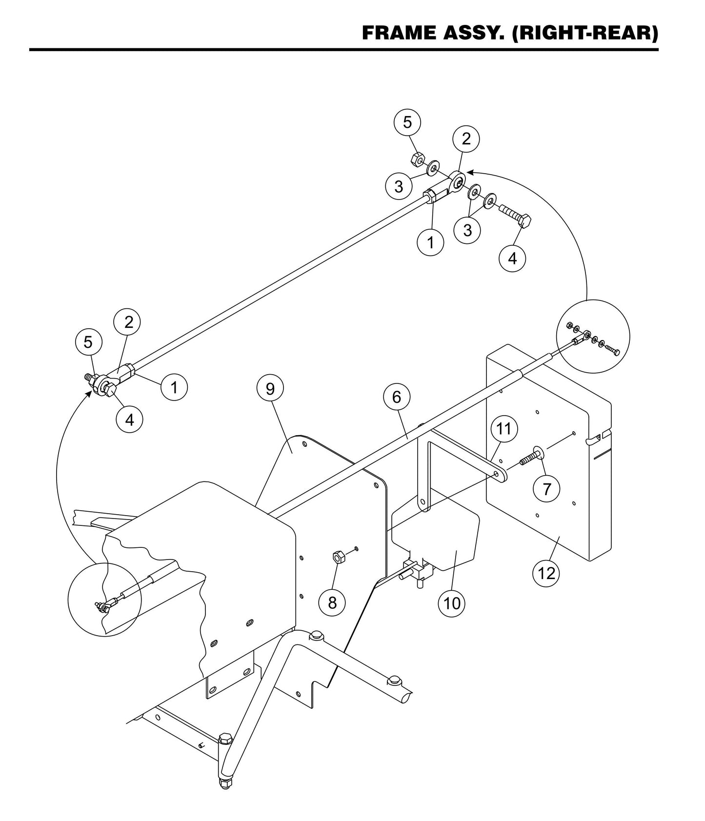 STX55J6-Y6 Frame Assembly (Right-Rear)