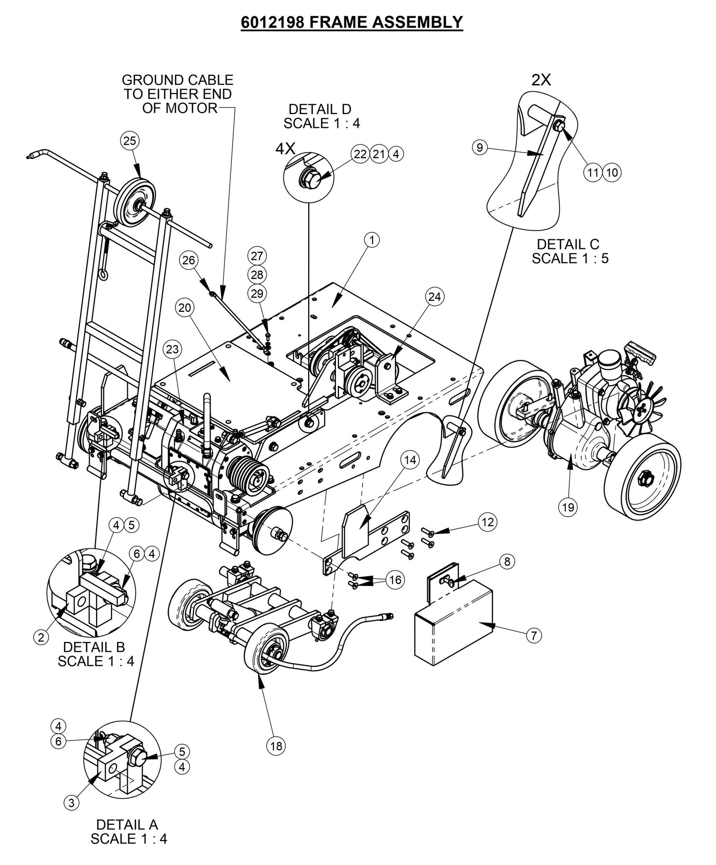 CC4120 /30EXL-3 Frame Assembly