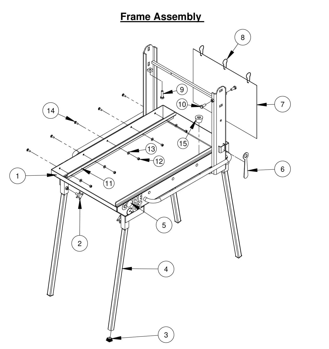 CC500MXL2 Frame Assembly