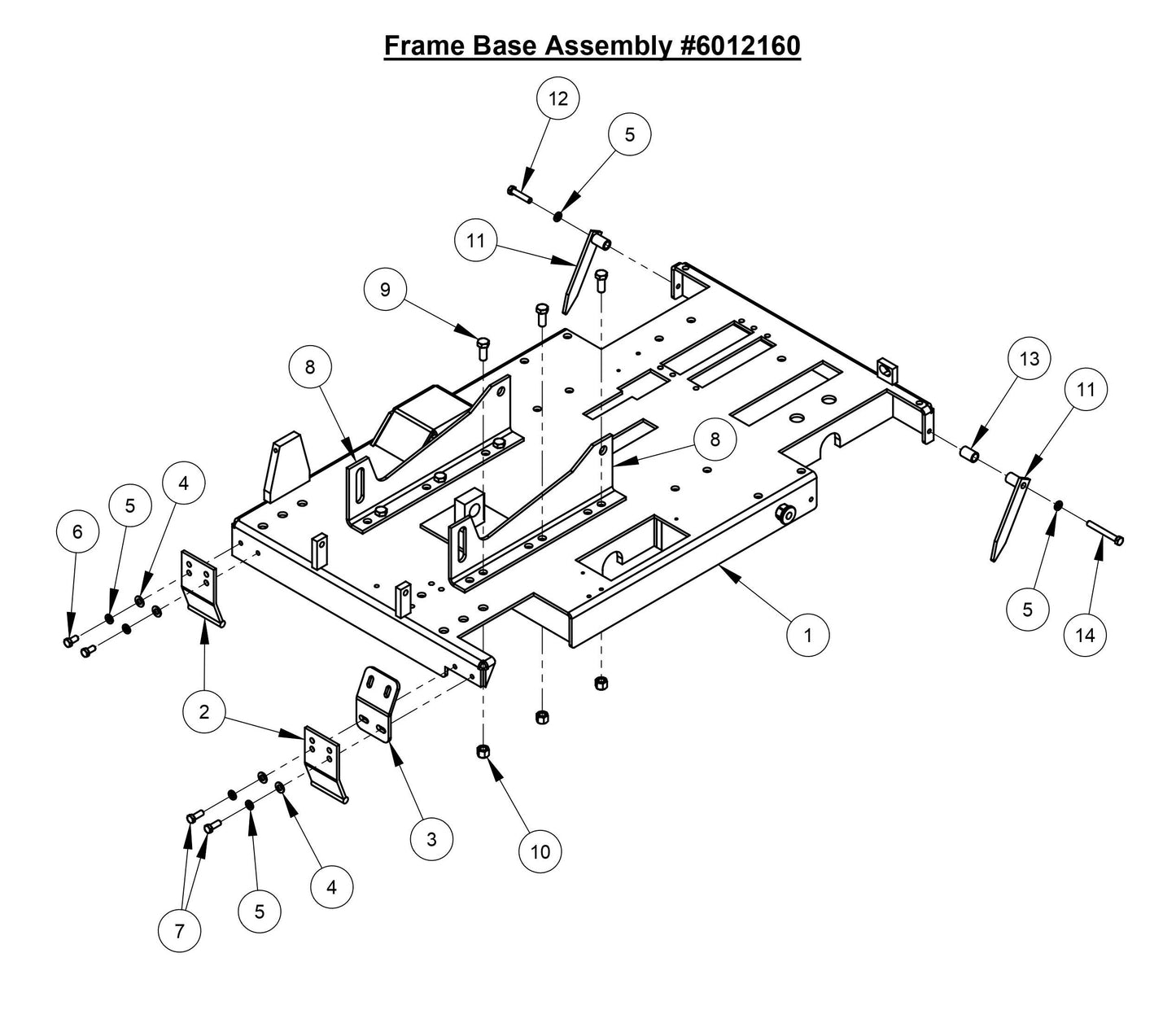 CC3728 Frame Base Assembly