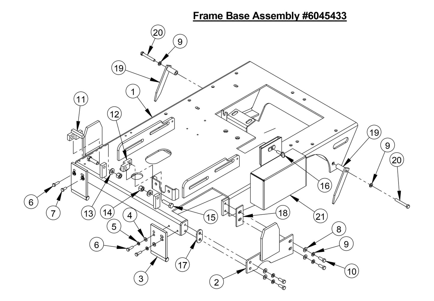 CC4144DXL Frame Base Assembly