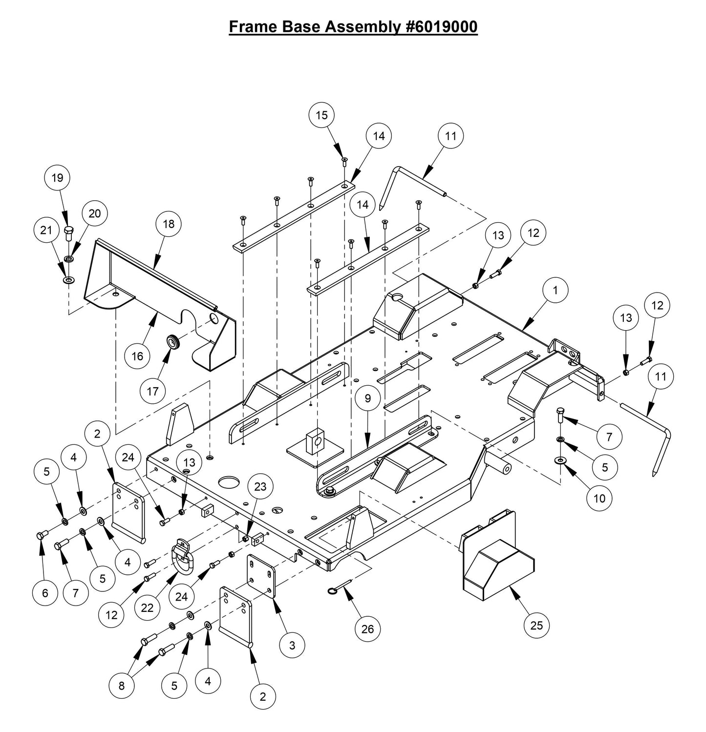 CC6566 Frame Base Assembly