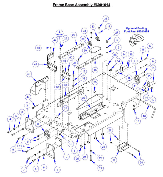 CC5049 Frame Base Assembly