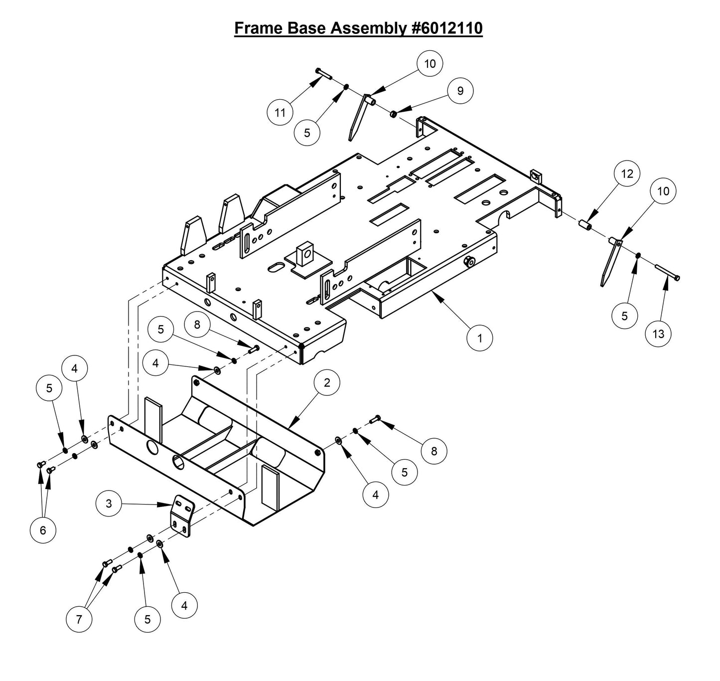 CC3700TE Frame Base Assembly