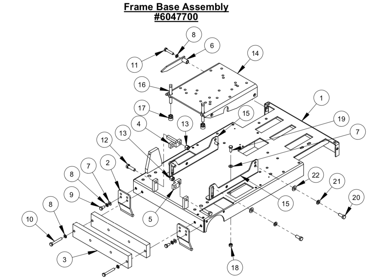 CC2500 Frame Base Assembly