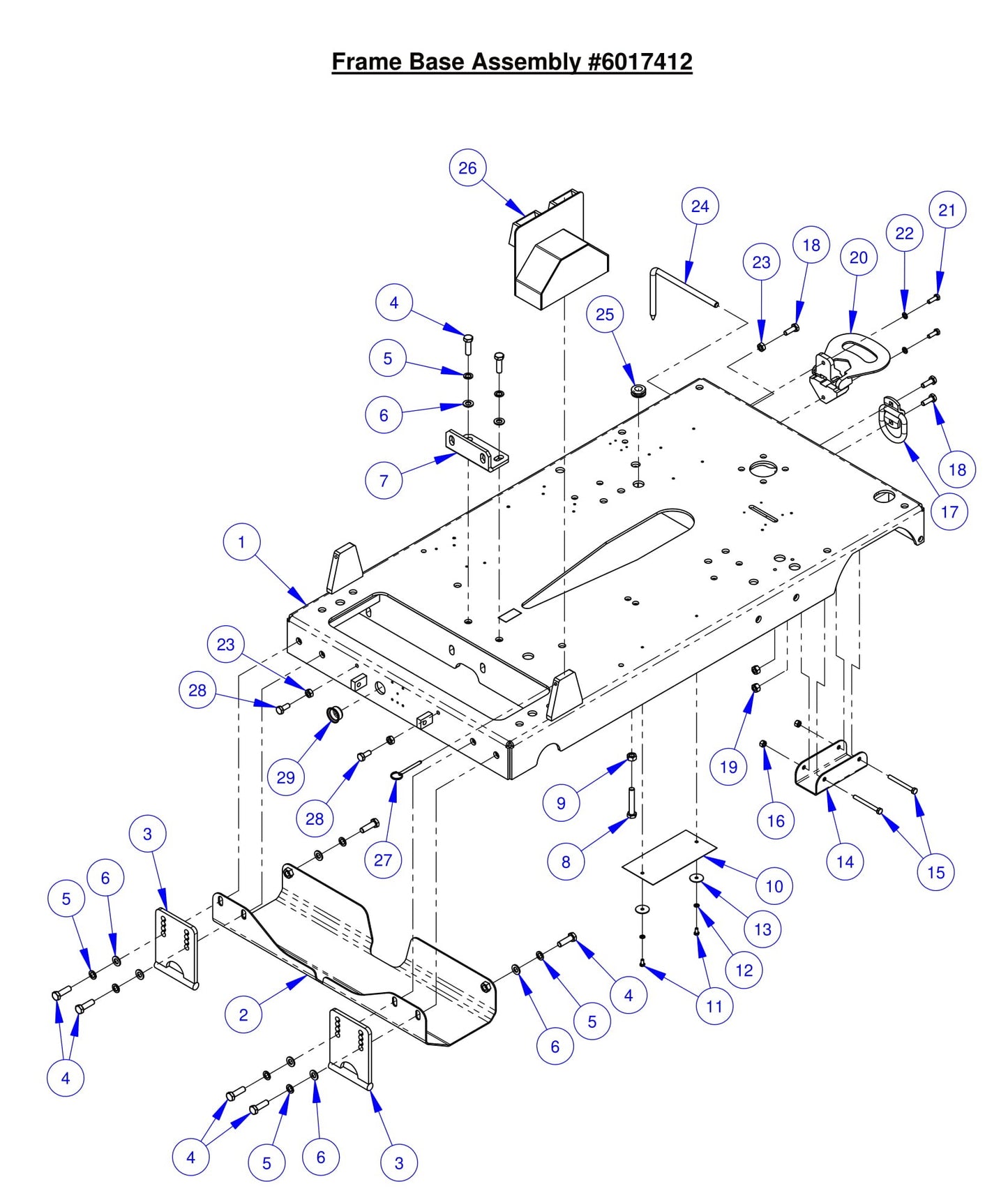 CC7574DK Frame Base Assembly
