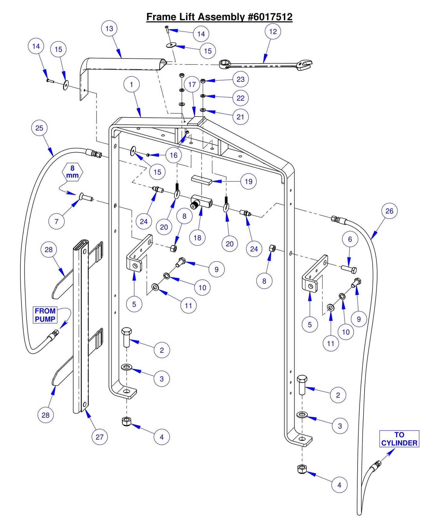 CC7574DK Frame Lift Assembly