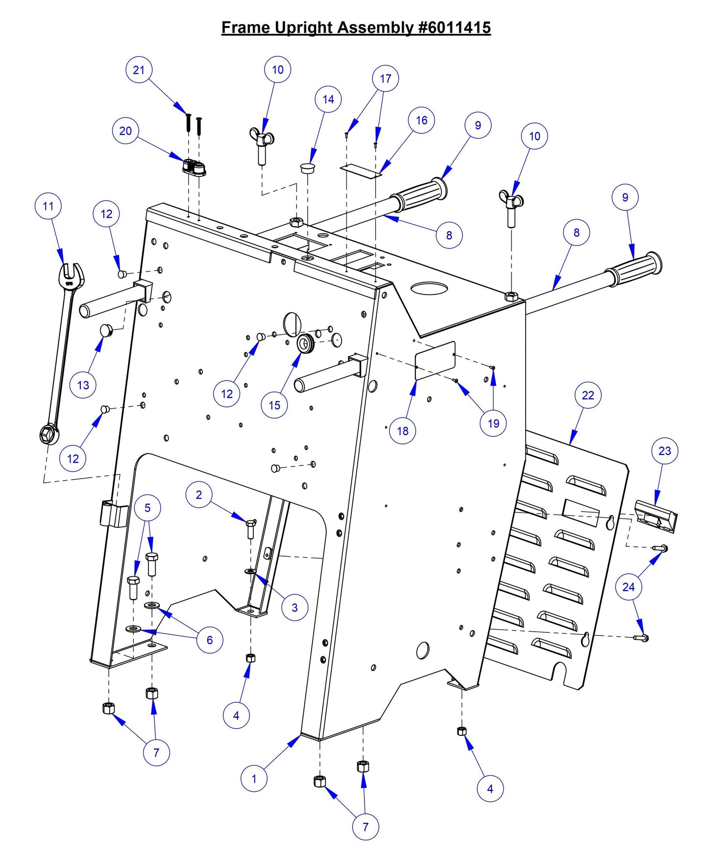 CC3535JBVP Frame Upright Assembly