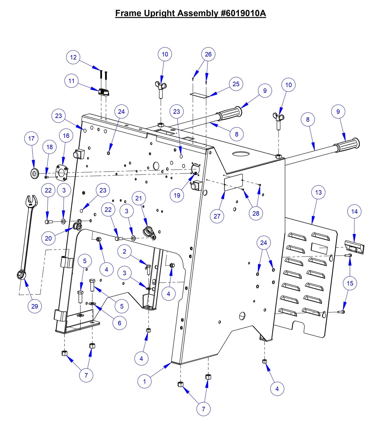 CC6566 Frame Upright Assembly