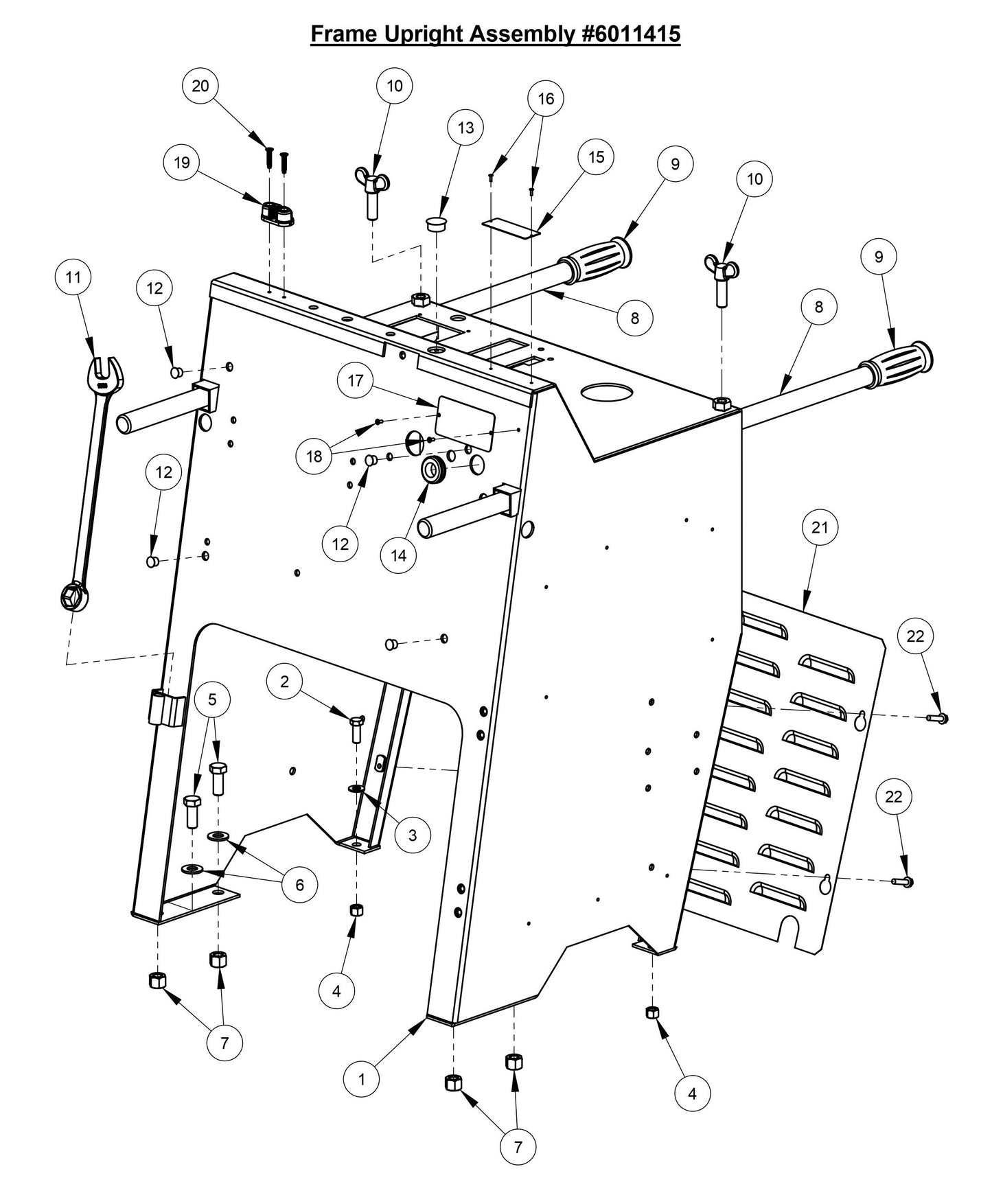 CC3500E (Frame Upright Assembly)