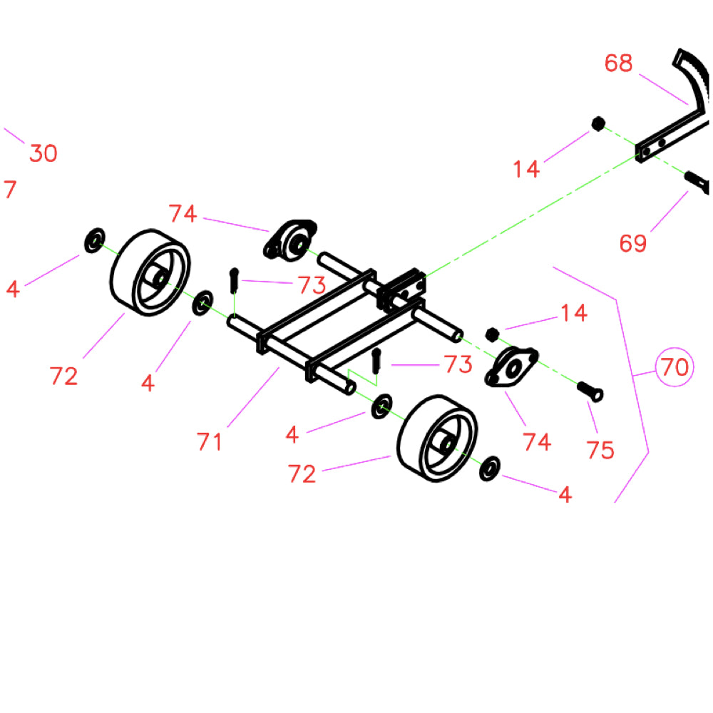 CC1100 Front Axle Assembly.001