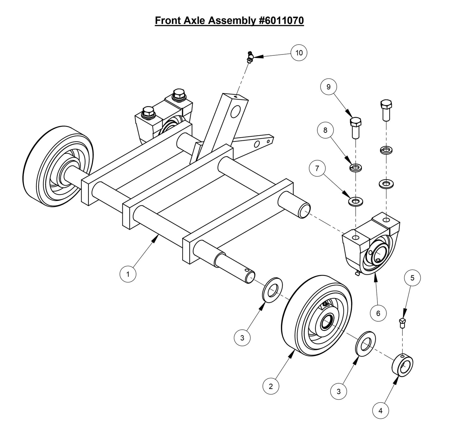 CC3500E (Front Axle Assembly)