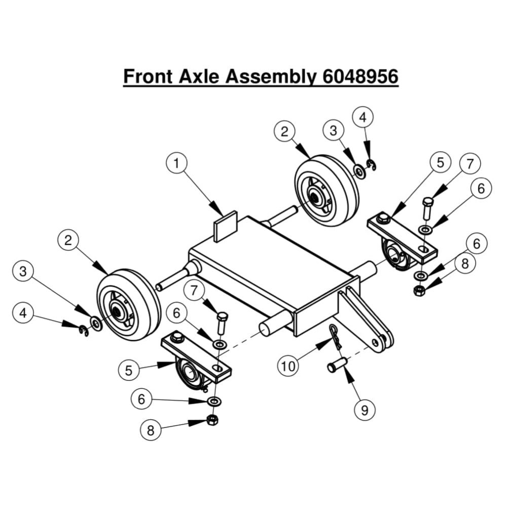 CC1800XL Front Axle Assembly