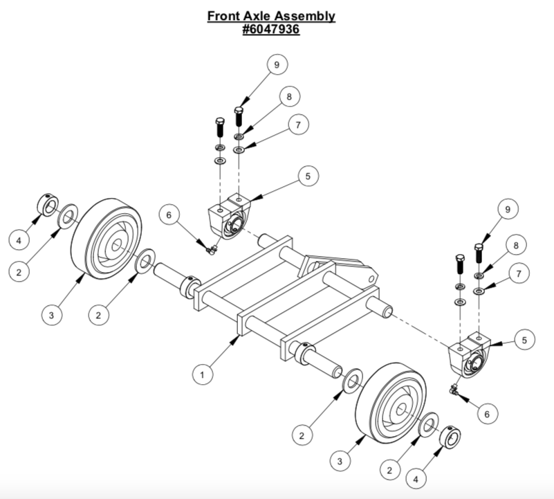 CC2500 Front Axle Assembly