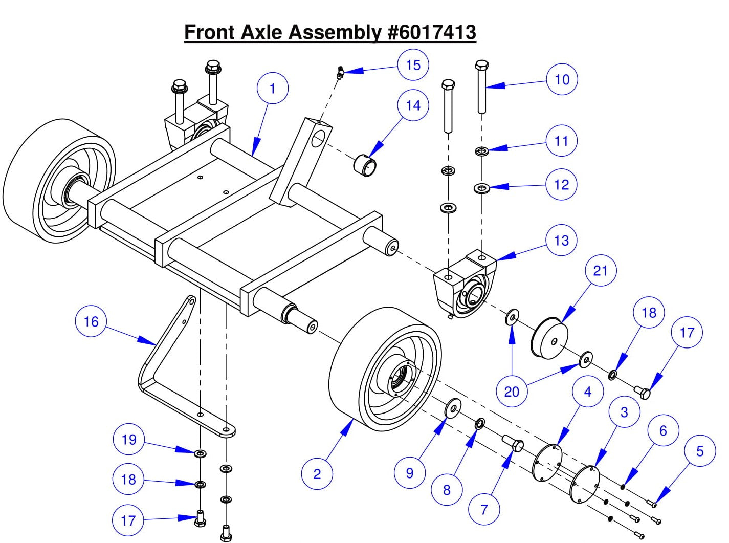 CC7574DK Front Axle Assembly