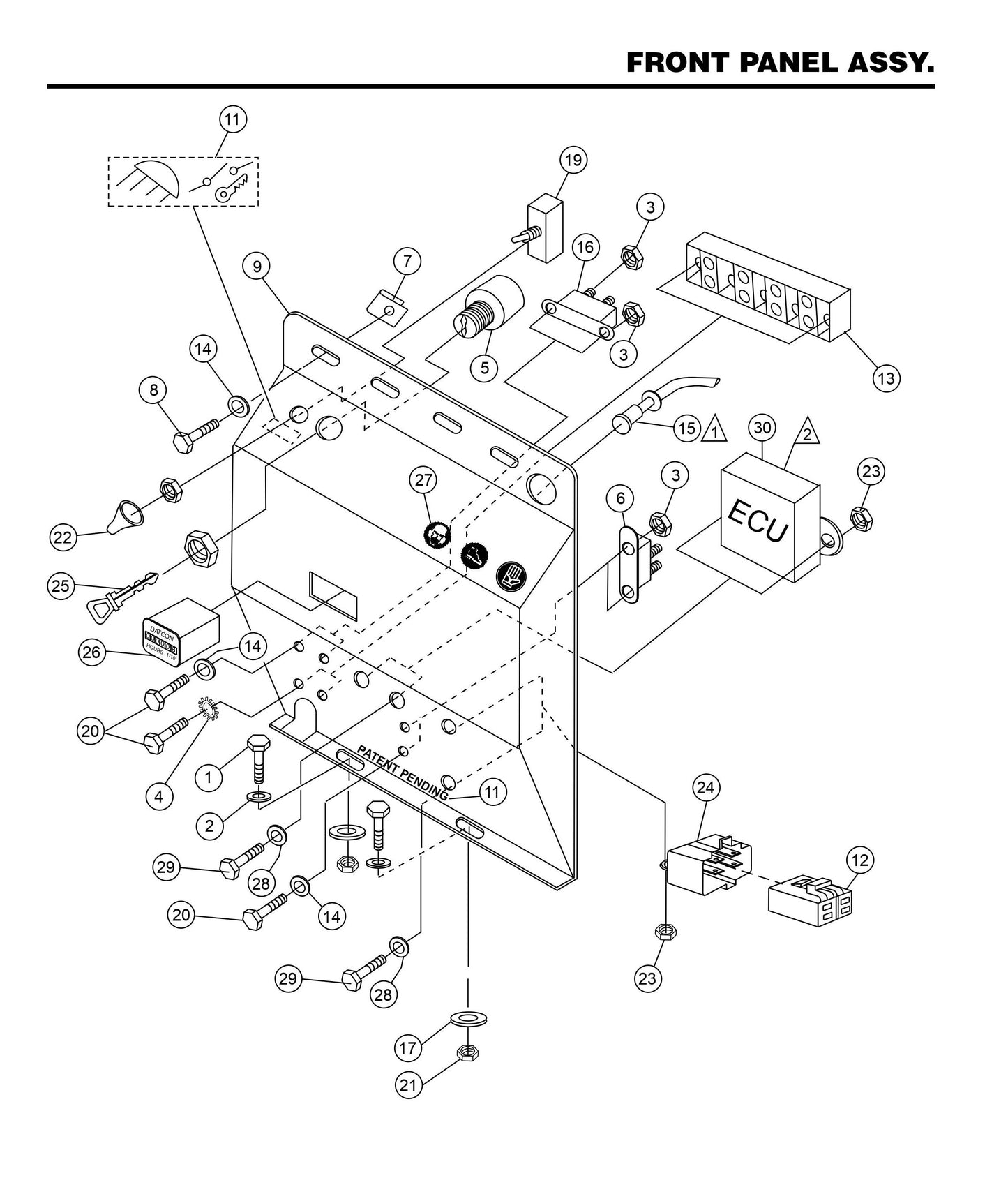HHN31VTCSL5 Front Panel Assembly