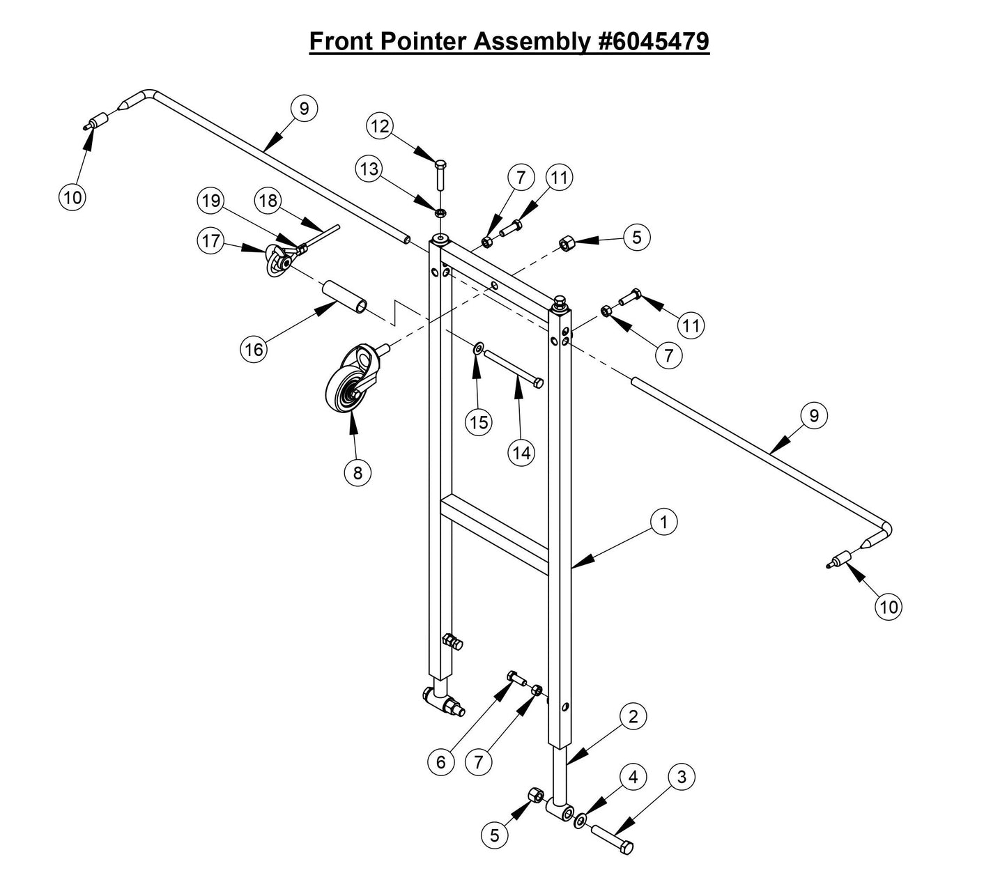 CC4120 /30EXL-3 Front Pointer Assembly