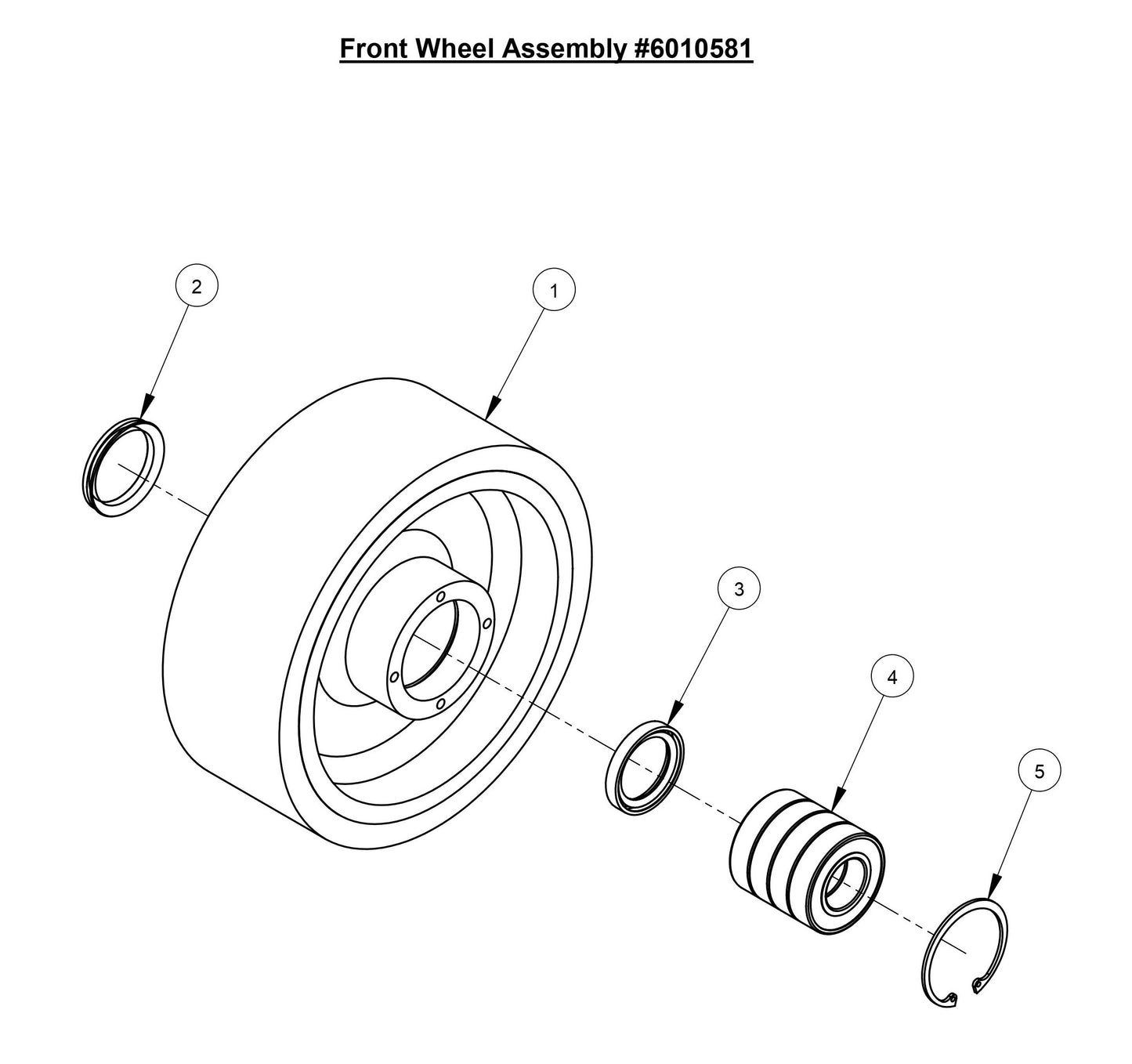 CC3700E Front Wheel Assembly